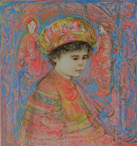 Boy with Turban by Edna Hibel