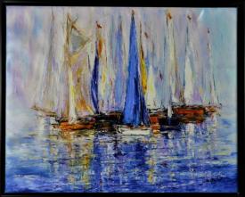 Sail Boats by Jean-Marie (Gene) Duaiv
