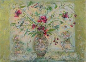 Amy Rebecca's Floral Fantasy by Edna Hibel