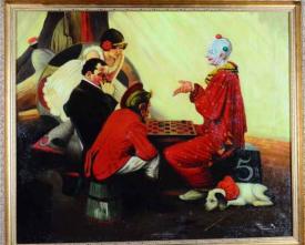 The Circus Clown by Norman Rockwell