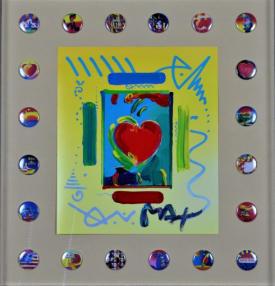 Heart with Pins by Peter Max