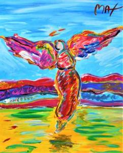 Ascending Angel by Peter Max